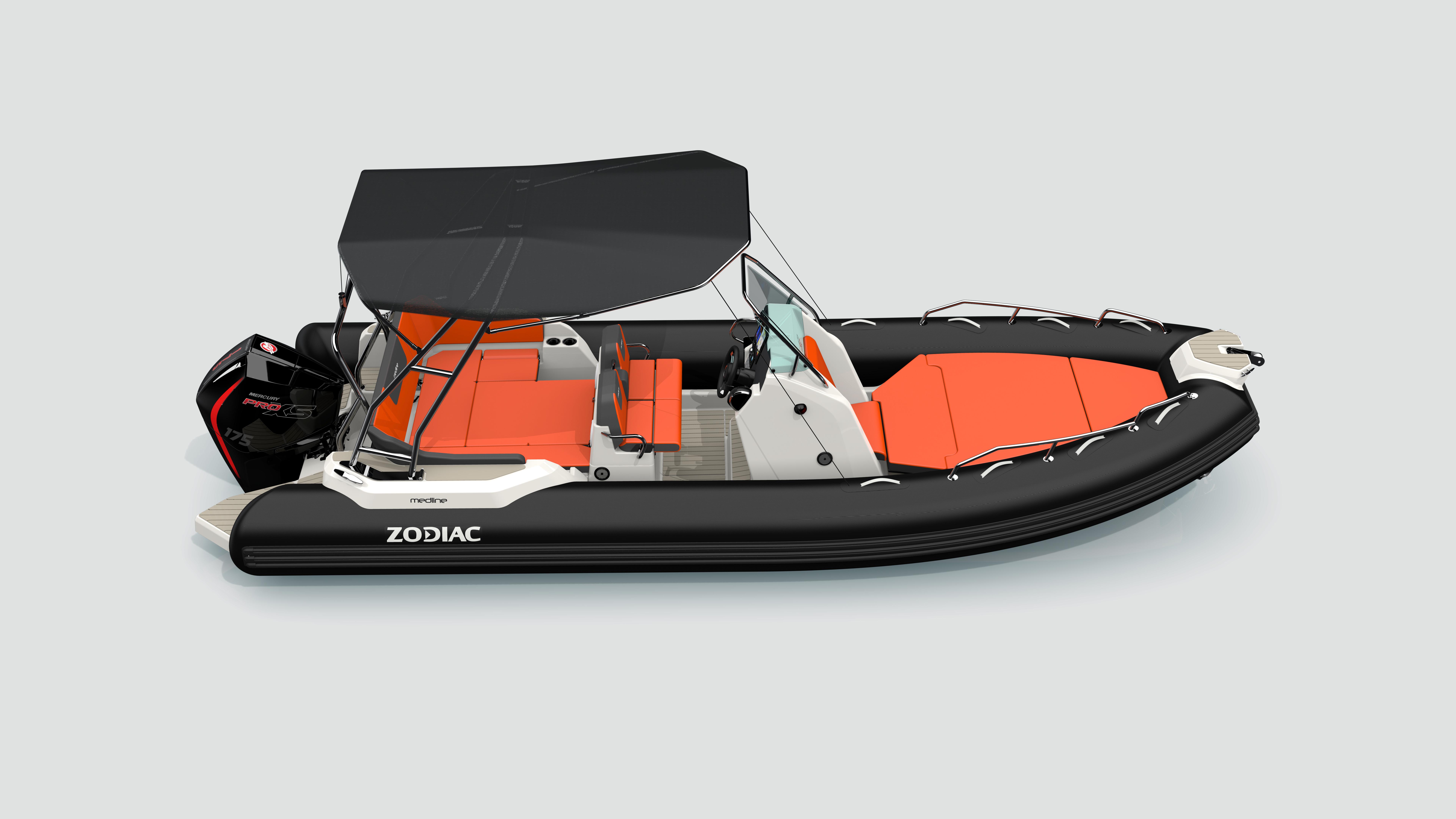 2023 Zodiac Medline 6.8 NEO 200hp In Stock RIBgummijolle till salu