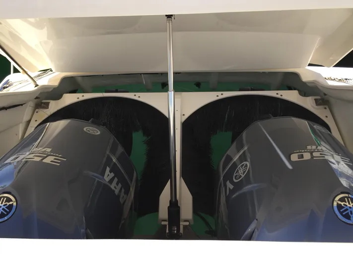  Yacht Photos Pics 2015 Pursuit SC 365i Sport Coupe with dual Yamaha 350 engines.