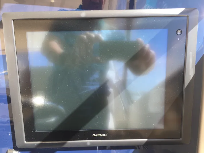  Yacht Photos Pics Garmin display screen on 2015 Pursuit SC 365i Sport Coupe boat.