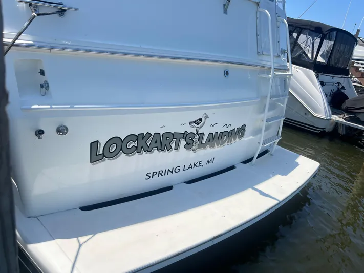  Yacht Photos Pics 1995 Viking Sports Yacht "Lockart's Landing" docked in Spring Lake, MI.