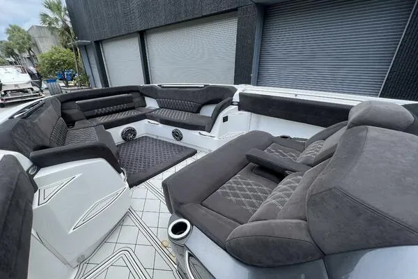  Yacht Photos Pics 2019 Nor-Tech 450 Sport Center Console with luxurious seating and modern design.