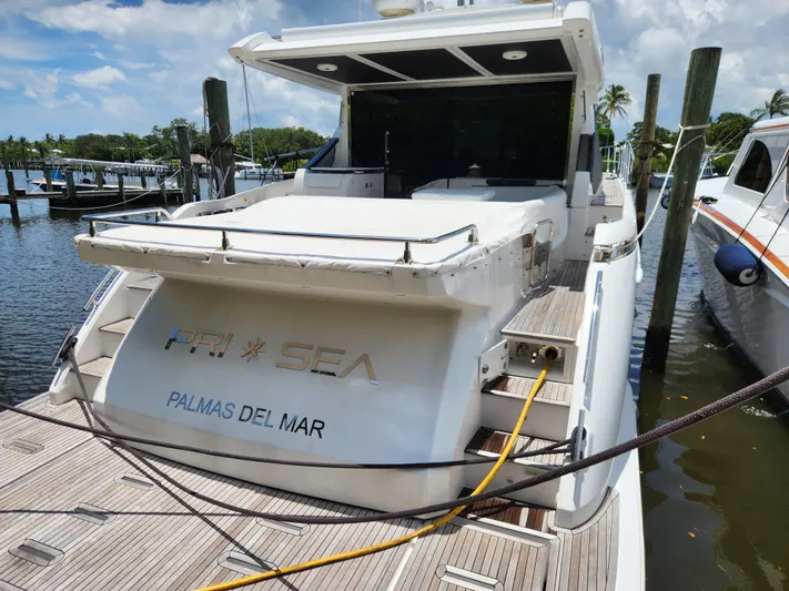 Pri Sea Yacht Photos Pics 2019 Azimut S6 yacht docked at Palmas del Mar marina.