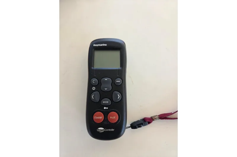 Prosecco Yacht Photos Pics Raymarine SmartController remote for Seawind 1000, 1997 model, with display and control buttons.