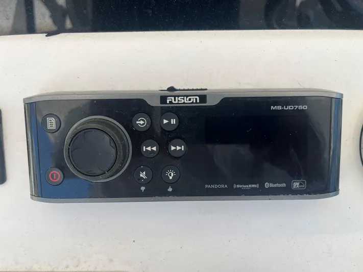  Yacht Photos Pics Fusion MS-UD750 marine stereo system on Blackwater 43, 2018 model.