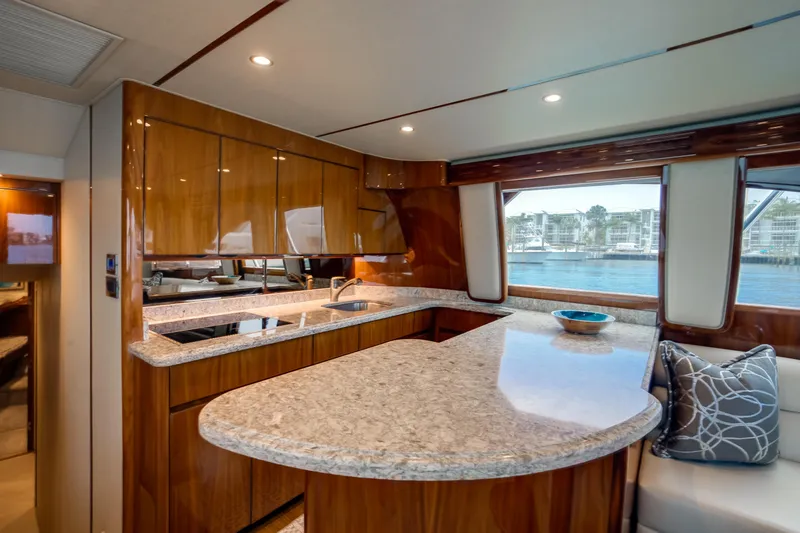 Full Circle Yacht Photos Pics Viking 48 FULL CIRCLE - Galley Counters & Cabinets
