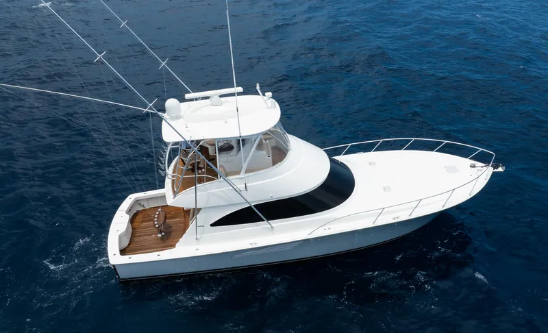 Full Circle Yacht Photos Pics Viking 48 FULL CIRCLE - Starboard Aerial Profile