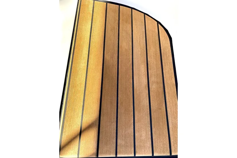 Aundrea Lynn Yacht Photos Pics Teak deck panel from a 1997 Beneteau Oceanis 461 sailboat.