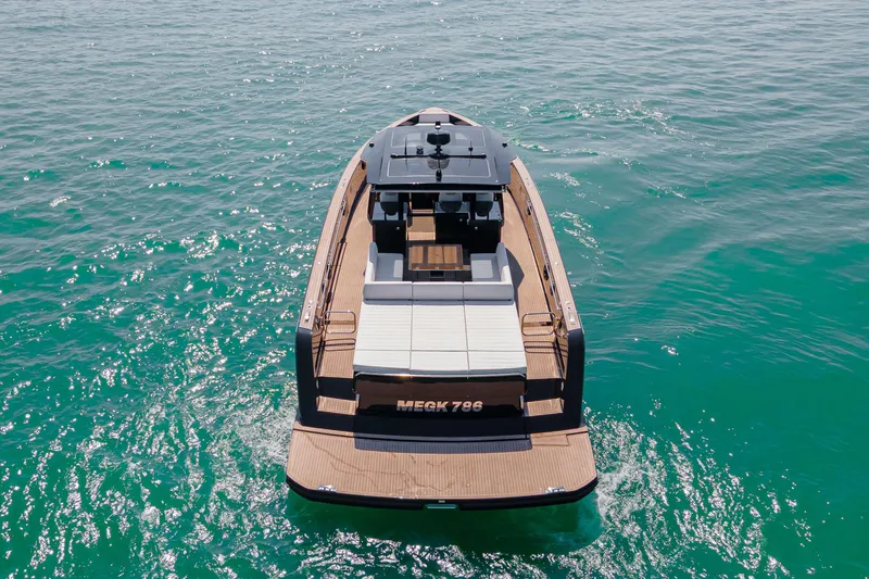  Yacht Photos Pics 2024 Pardo Yachts P50 luxury yacht cruising on clear turquoise waters.