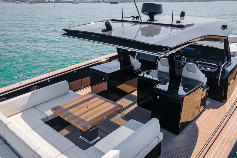  Yacht Photos Pics 2024 Pardo Yachts P50 luxury yacht with sleek design and spacious deck.