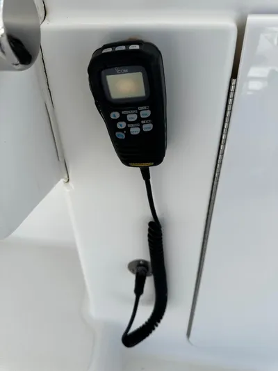  Yacht Photos Pics Marine radio handset on 2006 Tiara Yachts 3900 Convertible.