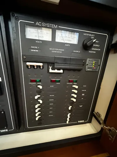  Yacht Photos Pics AC system control panel on a 2006 Tiara Yachts 3900 Convertible.