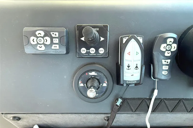  Yacht Photos Pics Control panel of 2025 Axopar 37 XC CROSS CABIN with controls.