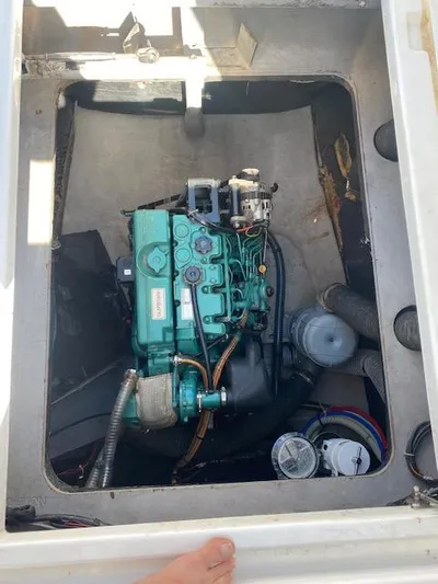  Yacht Photos Pics Engine compartment of a 2017 Bali 4.0 catamaran.