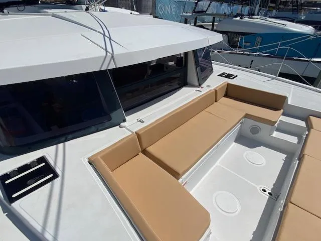  Yacht Photos Pics Bali 4.0 2017 catamaran with spacious outdoor seating area.