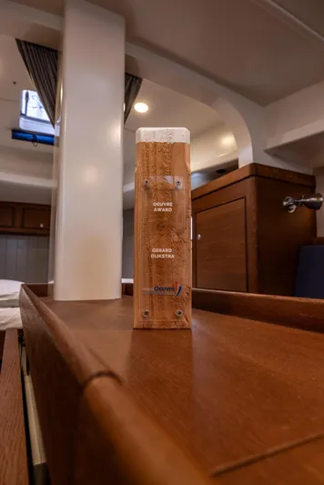 Bv3 Yacht Photos Pics Interior of 2023 Bestevaer 36 yacht showcasing elegant wooden design elements.