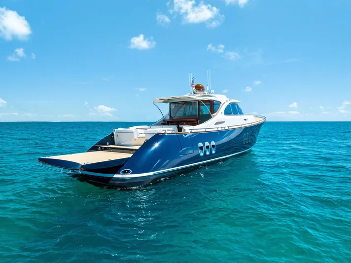 Dutch Yacht Photos Pics 2019 Zeelander 55 yacht on clear blue ocean under sunny sky.