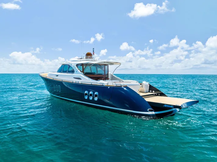 Dutch Yacht Photos Pics Luxurious 2019 Zeelander 55 yacht cruising on clear blue ocean waters.