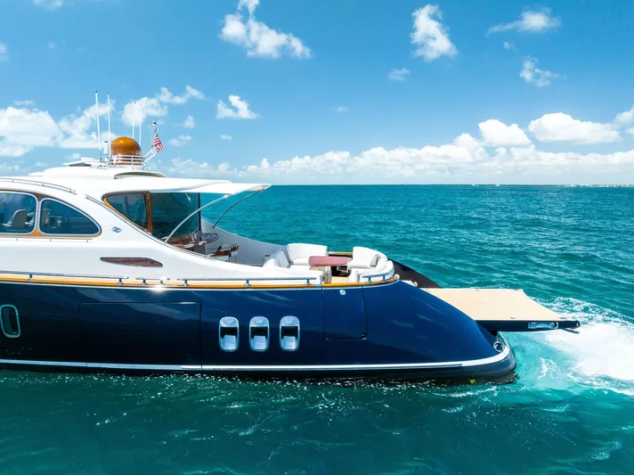 Dutch Yacht Photos Pics Luxurious 2019 Zeelander 55 yacht cruising on clear blue ocean waters.