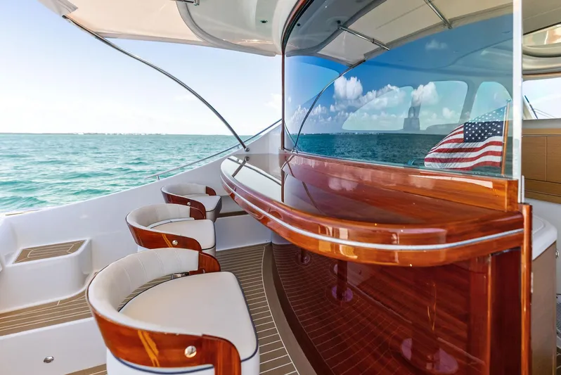 Dutch Yacht Photos Pics Luxurious 2019 Zeelander 55 yacht interior with elegant seating and ocean view.