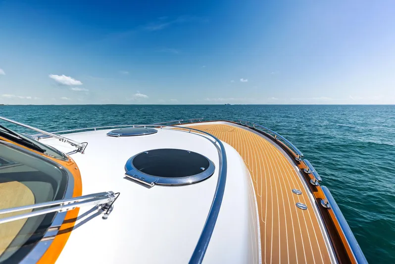 Dutch Yacht Photos Pics Zeelander 55 yacht cruising on open sea under clear blue sky, 2019 model.