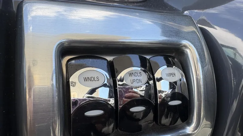  Yacht Photos Pics Control panel with switches for windows and wiper on a 2022 Formula 350 CBR.