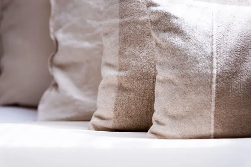  Yacht Photos Pics Beige cushions on a luxury Princess V72 yacht, 2016 model.