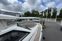 2019 Nimbus W 9 boat at Volvo Penta facility, Lake Constance registration.