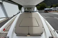 2019 Nimbus W 9 boat with cushioned deck, parked near Lake Constance.