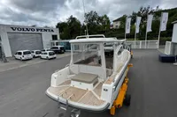 2019 Nimbus W 9 boat at Volvo Penta dealership, Lake Constance registration.