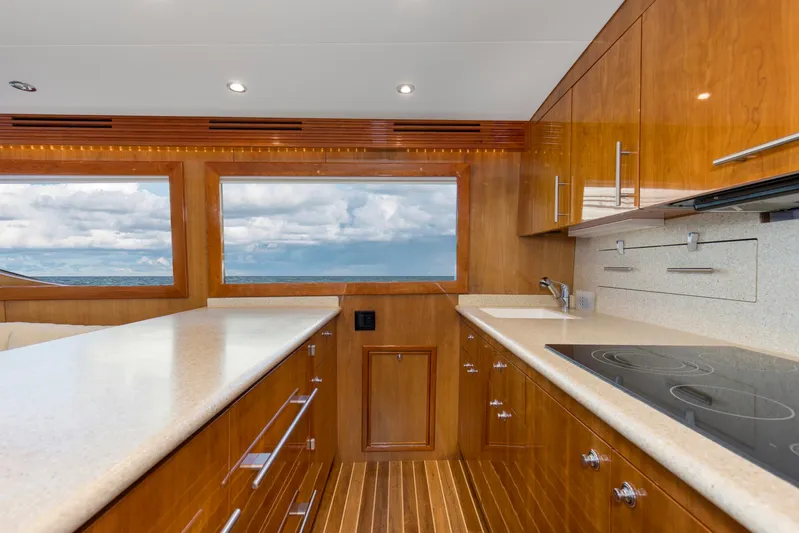 Lady A Yacht Photos Pics 2008 54 Hatteras 54 Convertible Lady A Galley