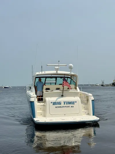 Big Time Yacht Photos Pics Tiara Yachts 3500 Express 1996 on water, Newburyport, MA.