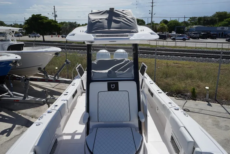  Yacht Photos Pics 2025 Sea Fox 282 Hybrid LT boat with sleek design and modern seating.