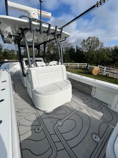  Yacht Photos Pics 2019 Yellowfin 36 Offshore boat with spacious deck and modern design.