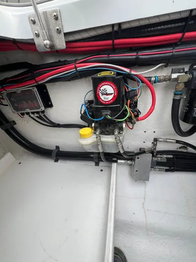  Yacht Photos Pics 2019 Yellowfin 36 Offshore boat wiring and hydraulic system detail.