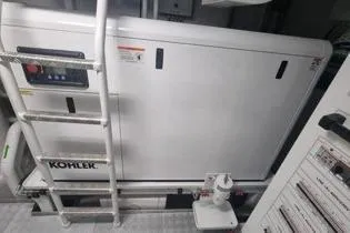 Yacht Photos Pics Engine room of 2022 Azimut Grande 32 Metri yacht with Kohler generator.