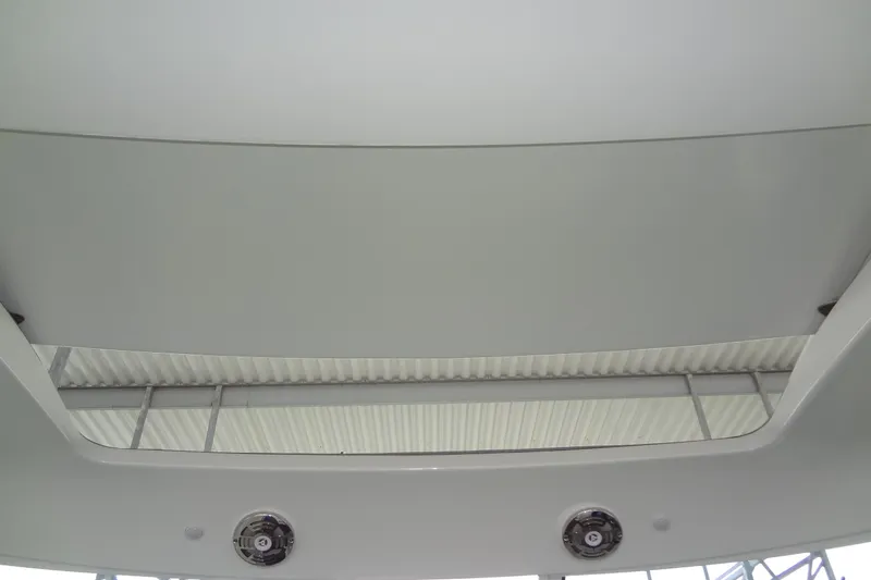 Dream Catcher Yacht Photos Pics Ceiling view of 2010 Formula 45 Yacht with speakers and skylight.