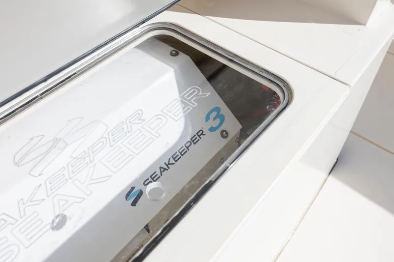  Yacht Photos Pics 2019 Scout 355 LXF featuring Seakeeper 3 stabilization system.