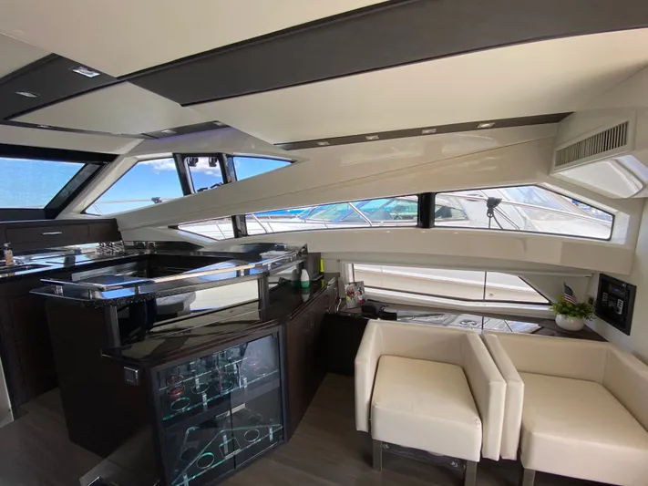 Inconseavable Yacht Photos Pics Interior of 2014 Marquis 500 Sport Bridge yacht.