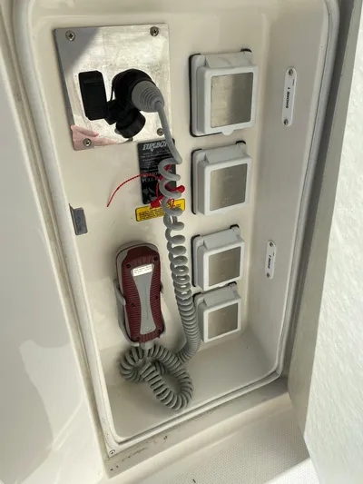 Inconseavable Yacht Photos Pics Electrical control panel on a 2014 Marquis 500 Sport Bridge boat.