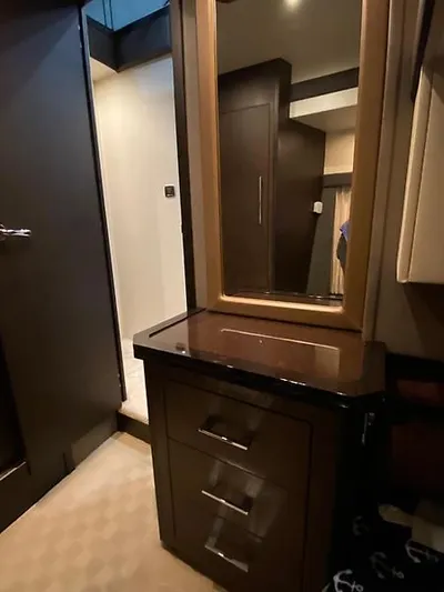 Inconseavable Yacht Photos Pics Interior of 2014 Marquis 500 Sport Bridge with mirror and cabinet.