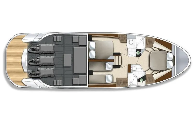 Inconseavable Yacht Photos Pics 2014 Marquis 500 Sport Bridge yacht floor plan.
