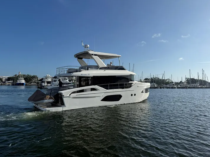 Dolce Far Niente Yacht Photos Pics 2025 Absolute Navetta 53 - Profile - Stern 3/4 Starboard