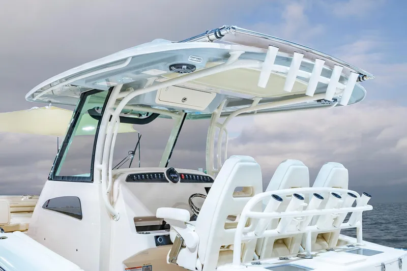  Yacht Photos Pics Manufacturer Provided Image: 2025 Grady-White Canyon 336 boat, featuring sleek design and modern seating arrangement.