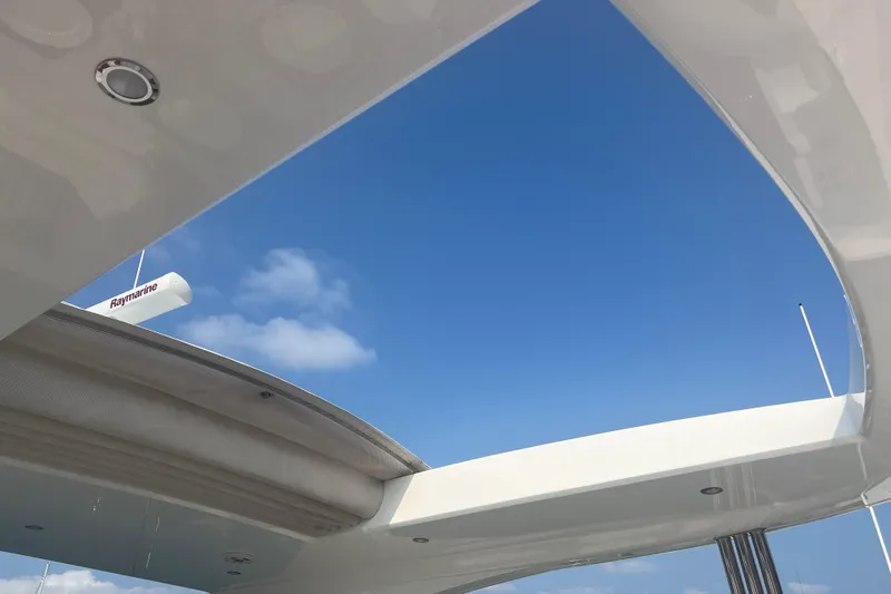  Yacht Photos Pics Open sky view from 2013 Princess 72 Motor Yacht deck.