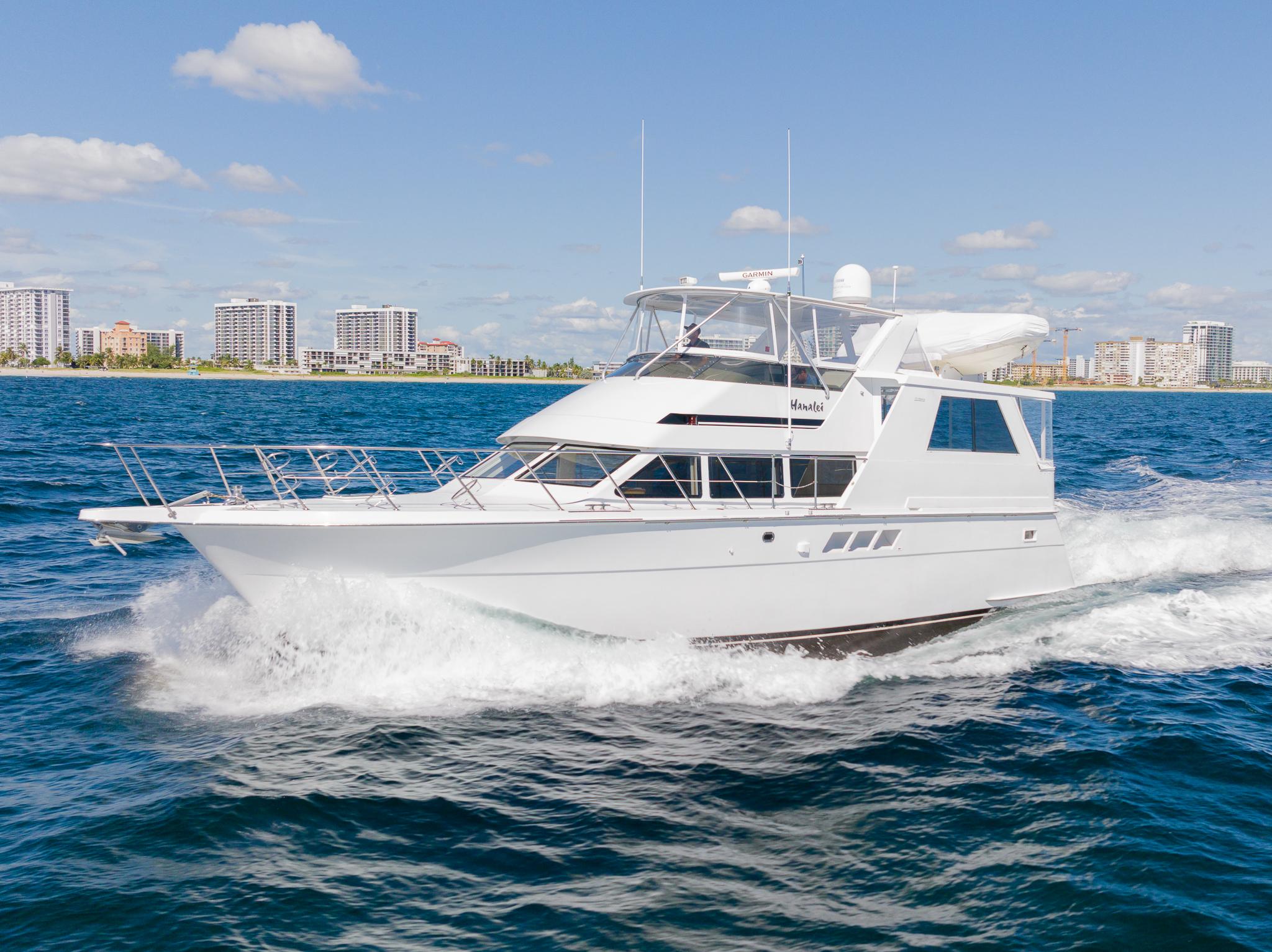 hatteras 52 sport deck motor yacht