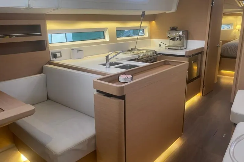 Atticus Yacht Photos Pics View forward of Galley