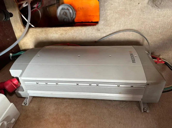 Felice Yacht Photos Pics Power inverter inside a 1998 Fountaine Pajot Athena 38 catamaran.