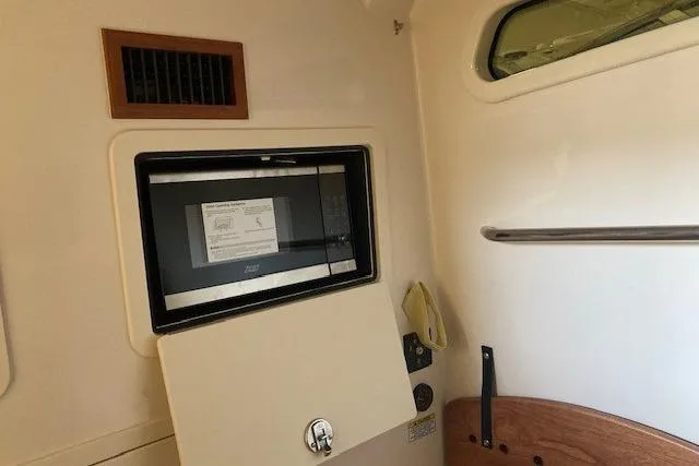  Yacht Photos Pics Interior of 2026 Grady-White Canyon 336 boat featuring a built-in microwave.