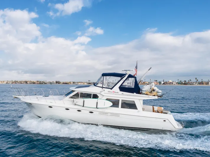 Silvius Brabo Yacht Photos Pics Navigator 53 Classic yacht cruising on open water under a clear blue sky.