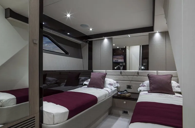  Yacht Photos Pics Manufacturer Provided Image: Sunseeker Manhattan 66 Twin Cabin